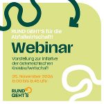 Webinar-Ankündigung zur Initiative der österreichischen Kreislaufwirtschaft am 25. November 2026