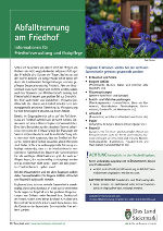 DOWNLOAD: Infoblatt Abfalltrennung am Friedhof